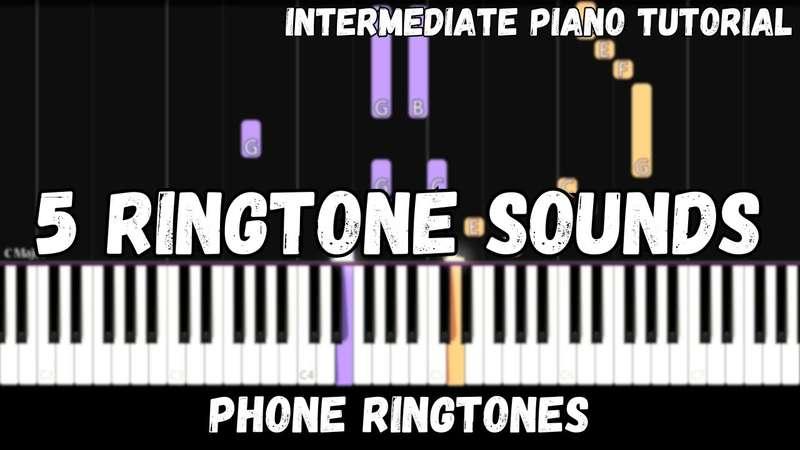 Intermediate MIDI - 5 Ringtone Sounds (Atlantic Notes Arrangement + Tempo + Colors + Key)