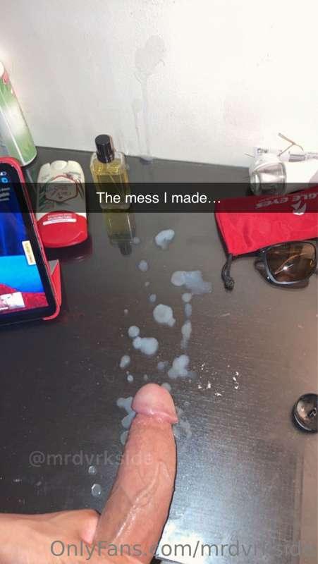 Who can come cleanup?.. 👀🍆💦💦