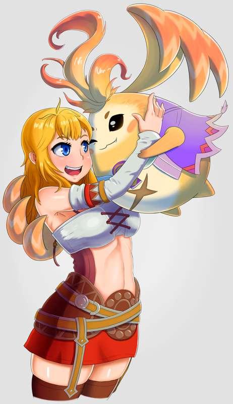 Fiora make Riki smile (Xenoblade Chronicles)