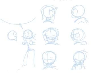 fight doodles