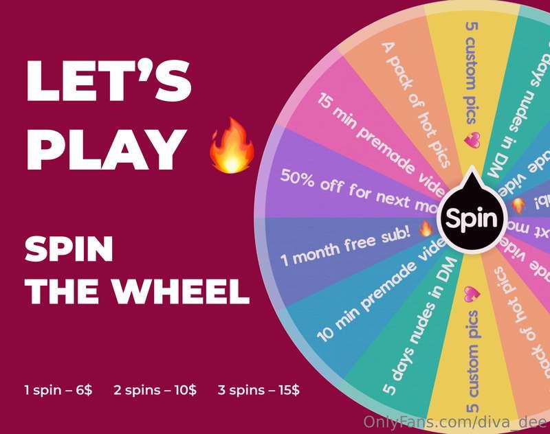 TRY YOUR LUCK on Valentine's DayYou can spin the wheel to tr..