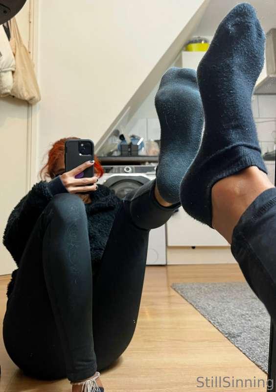 Your favourite time of day☁️...my dirty socks in your face😈