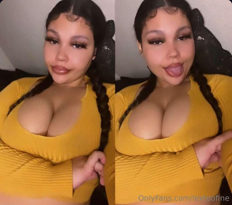 Guess my titty size right for a free month trial to my VIP @..