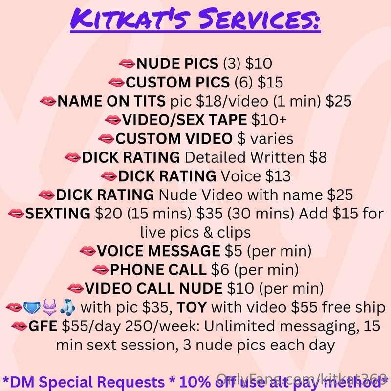 Let me know what I can do for you 😘 