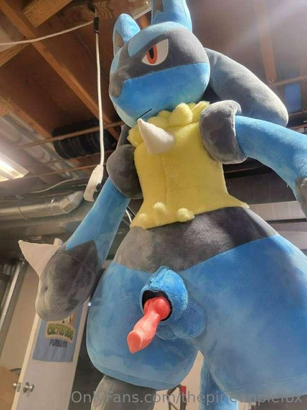 My modded Lucario is almost done. The big butt hole is like ..