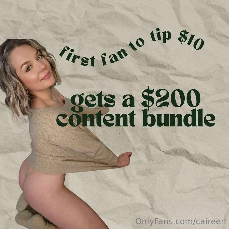 FIRST FAN ONLY! 