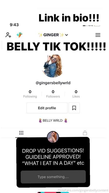 FOLLOW ME ON BELLY TIK TOK!!