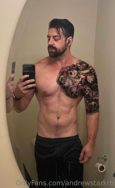 I used an app to see what I’d look like with tattoos. Tempti..