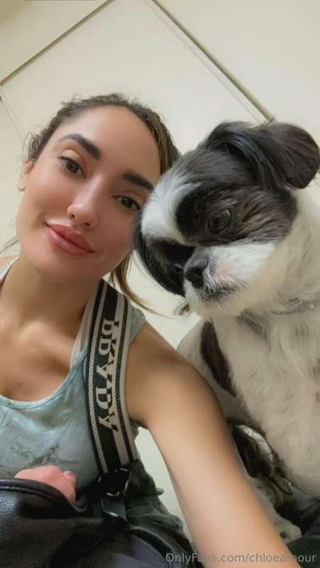 Selfies with my Dog Pingüino at the vet ❤️