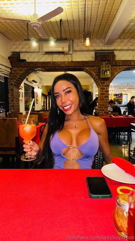 Dressed to tease and sipping something sweet…wanna be the on..