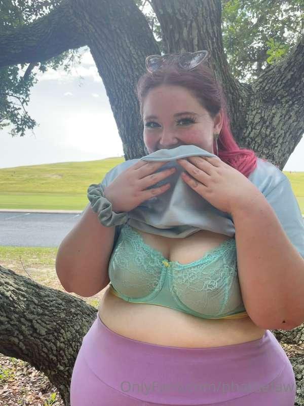 Oops!!! Just pulling up my shirt to wipe the sweat off my fa..