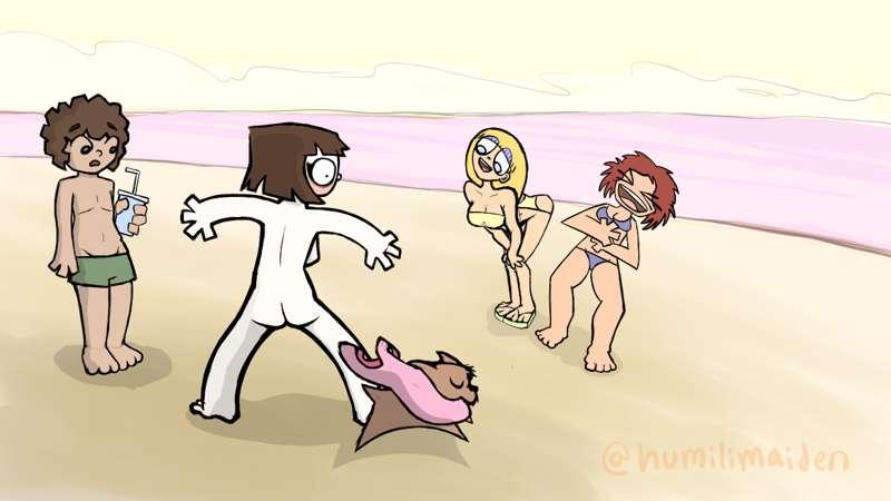 Millie at the Beach