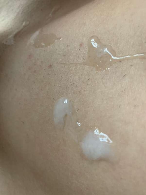 MY OWN CUMSHOT ON MY BODY💦