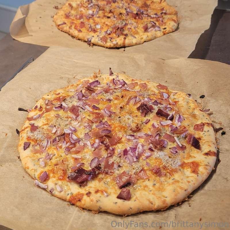 I've been making bread with toppings. Not literally a pizza ..