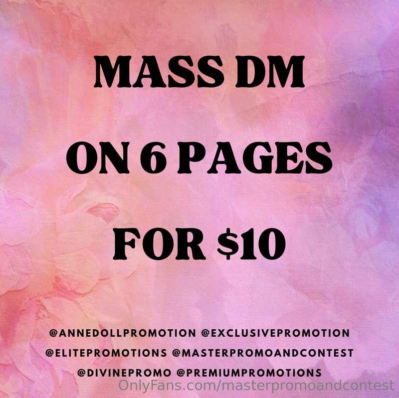 𝐌𝐚𝐬𝐬 𝐃𝐌 𝐢𝐬 𝐭𝐡𝐞 𝐛𝐞𝐬𝐭 𝐟𝐨𝐫 𝐞𝐱𝐩𝐨𝐬𝐮𝐫𝐞, 𝐚𝐧𝐝 𝐧𝐨𝐰 𝐈 𝐨𝐟𝐟𝐞𝐫 𝐌𝐚𝐬𝐬 𝐃𝐌 𝐨𝐧..