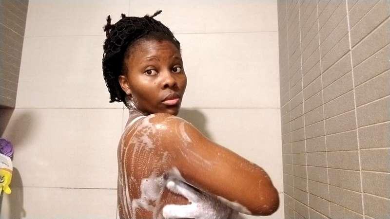 Hot shower routine video trust me you will enjoy this one Pussy &amp; breast open real UNCUT 