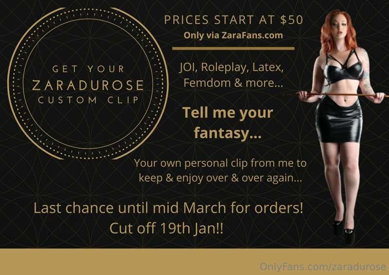 Evening everyone! My custom clip orders are open, but not fo..