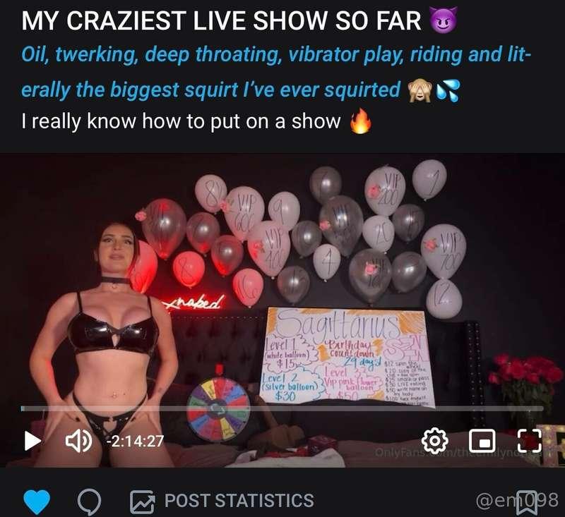 My 2 hour LIVE show posted for freeeeee!Click here to watch ..