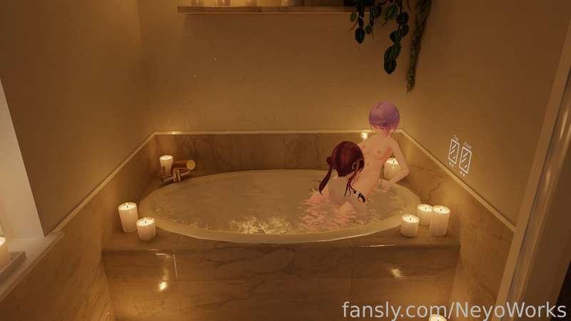 After a long day of streaming the best to relax is to have sex at the bath~



#vrchat #vtuber #hololive #marine #towatokoyami #towa #futanari