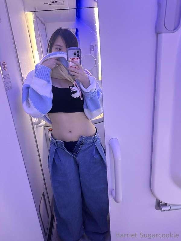 I might have taken some naughty airplane selfies for you tod..