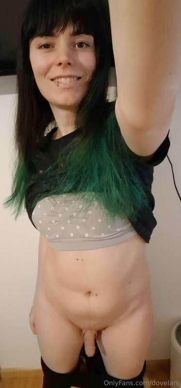 green hair and girldick :D