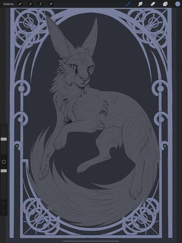 New Art in progress: Umbreon Fanart