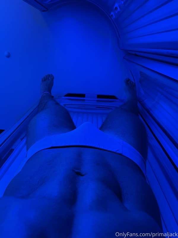 Hit the tanning bed after my workout today. Tan lines or nah..