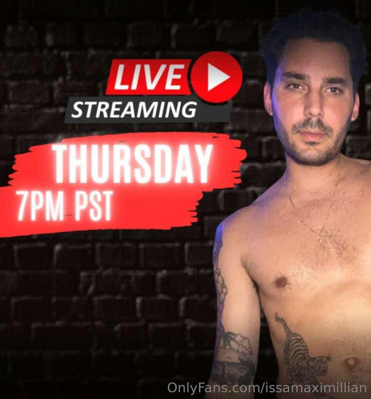 WE ARE BACK! LIVE tonight at 7pm PST. Come see my most exclu..