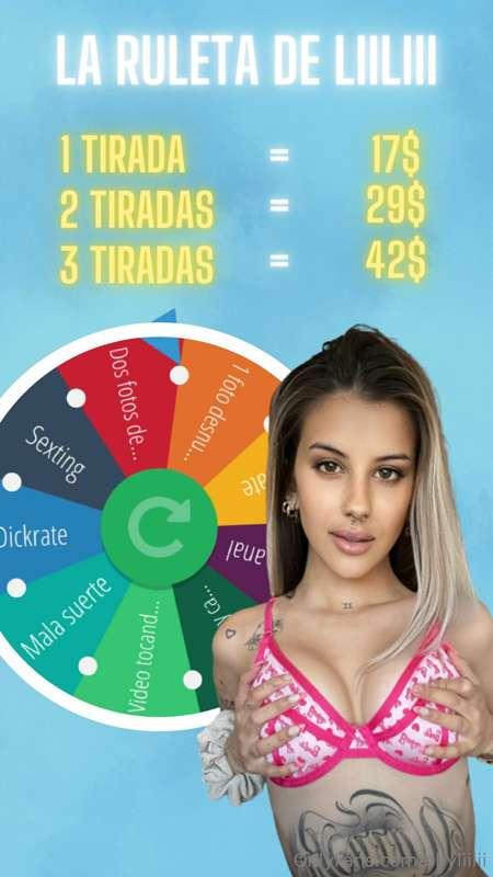 Juega conmigo a la ruleta y gana premios, junto a mi! 🔥😈