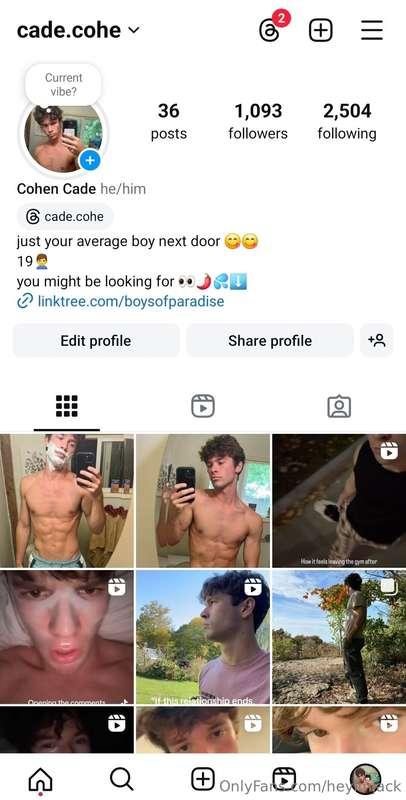 My boy is going to be posting some free trial OF links to hi..