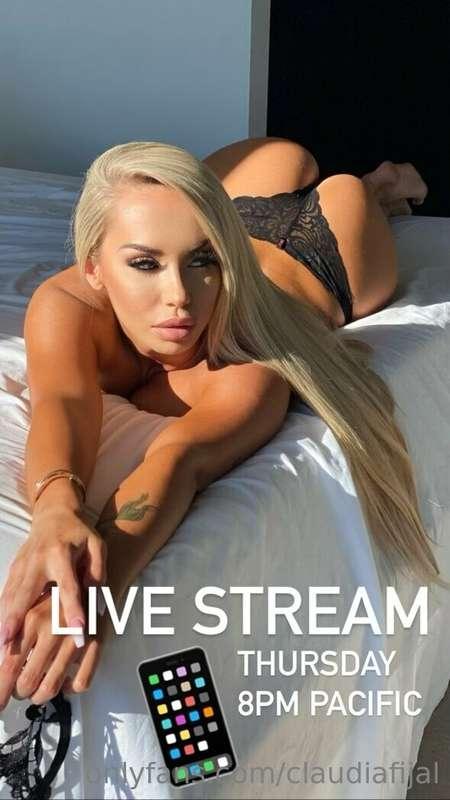 Full nude livestream tomorrow! Can’t wait to get naughty 😈

..
