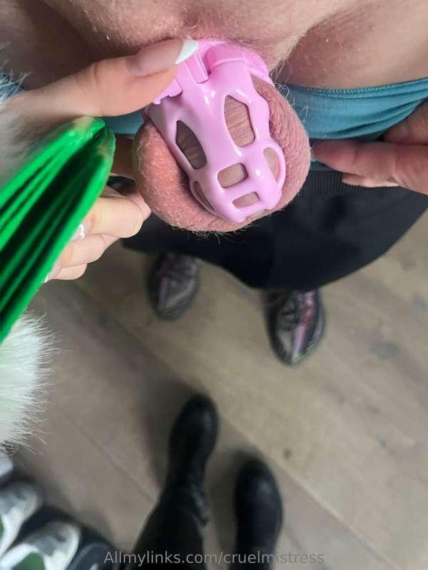 I've hundreds of chastity victims, just like him, walking ar..