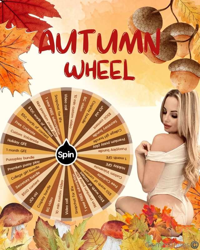 🍂 Autumn Spin the Wheel! 🍁The season of excitement is here, ..