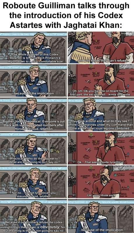 40k - "It sounds like they don't want to adopt the codex?..."