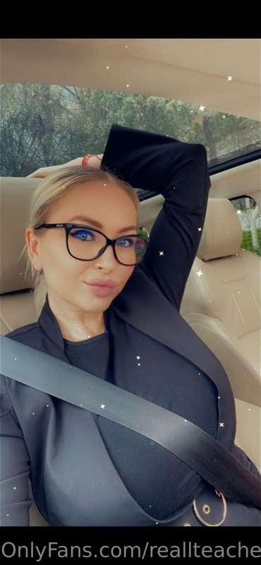Glasses on on