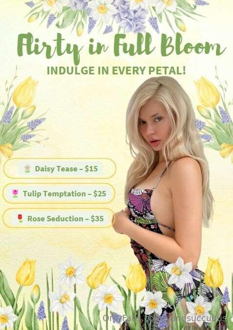 🌼🌷Flirty in Full Bloom: Indulge in Every Petal! 🌷🌼Pick a flo..