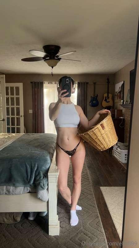 Laundry day 😋 (aka No pants day) 
