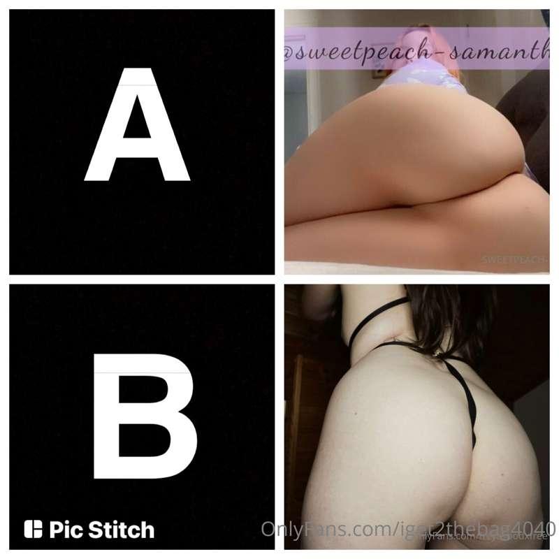 1st Round BEST BOOTY CONTEST!!!! Vote for best BOOTY!! 🍑🍑🍑🍑🍑..