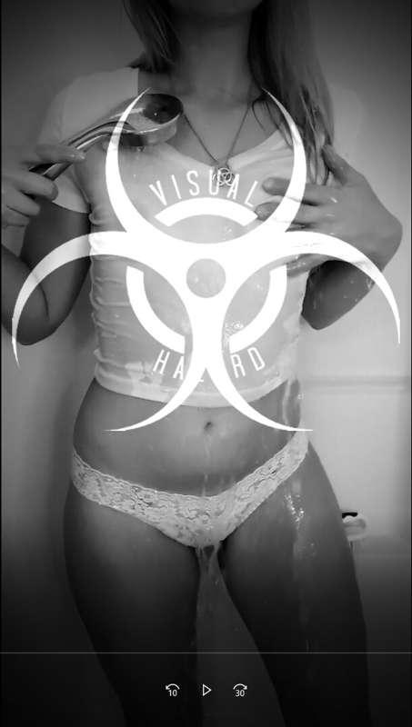 Watch me soak myself down in the shower in a white t-shirt a..