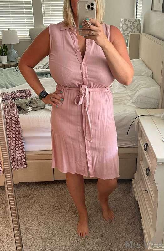 Trying on a few dresses… need a cute one for an event I have..