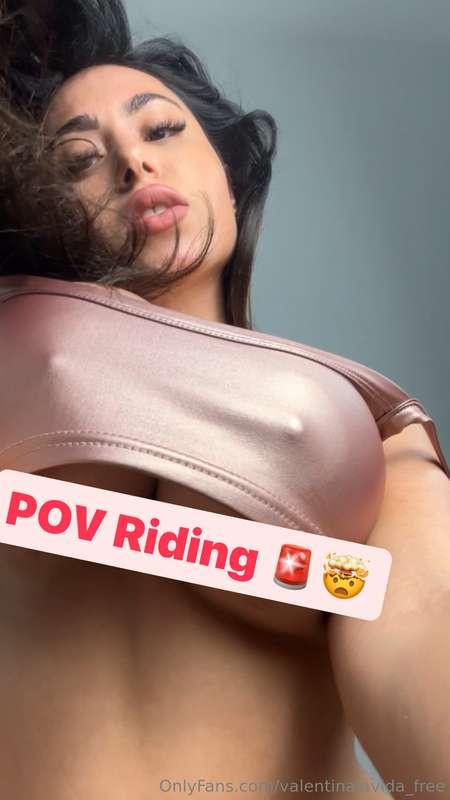 check out 👉🏻the new POV Riding 🐴🚨🚨listen to the sound 🔊of my..