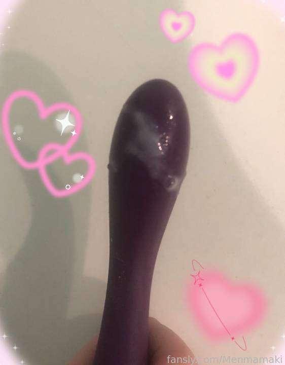 A picture that I was too embarrassed to post before... I creamed all over my toy 💦