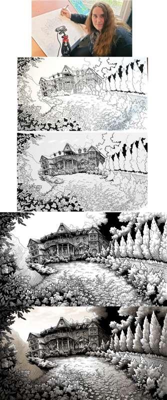 Process of a spooky house