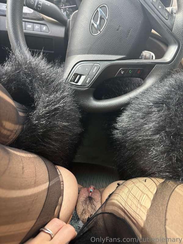 i made a mess in the car today :)