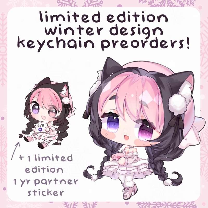 limited edition winter strawb keychain bundle 💕❄️ [PREORDER] [30% OFF discount code included] [tiers $5+]