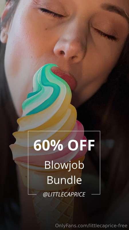 𝟔𝟎% 𝐎𝐅𝐅 𝐁𝐋𝐎𝐖𝐉𝐎𝐁 𝐁𝐔𝐍𝐃𝐋𝐄 🍆👅 I want your cock deep into my thro..