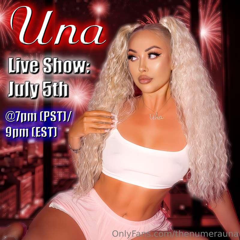 DON'T MISS OUT ON MY LIVE SHOW 🥰😘