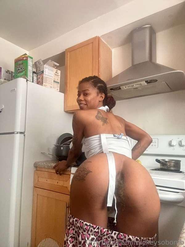 Breakfast and your face in my ass?