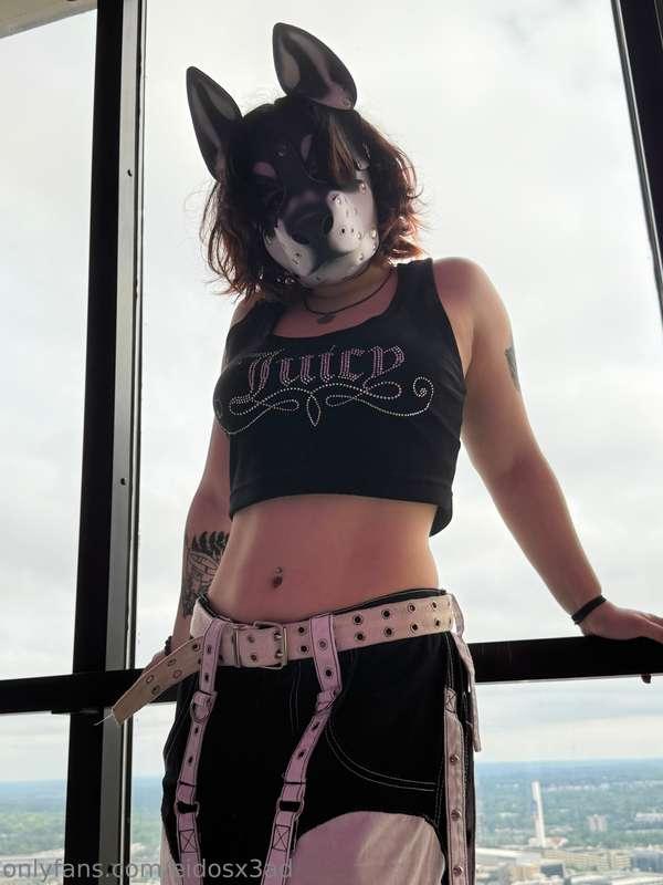 PUPPY TITS WITH A VIEW 🐶🍒a cheeky lil photoshoot i cooked up..