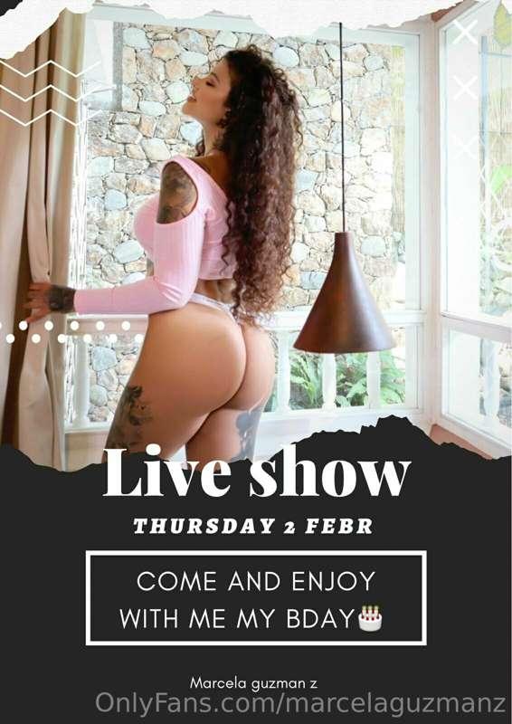 🎉Dont miss my live show🎊, 
Celebrate my birthday with me🥳! 
..